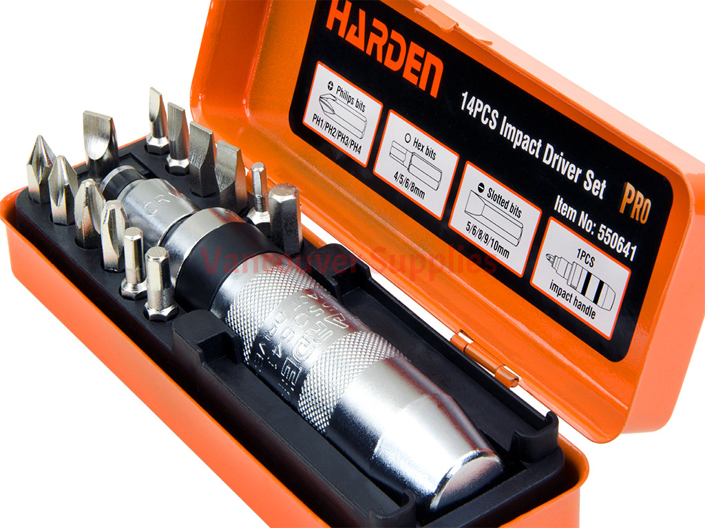 14pcs 1 2 Drive Impact Driver Set Screwdriver Screw Remover